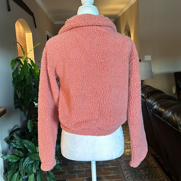 SO Long Sleeve Quarter Snap Sherpa Pullover szXS - Picture 6 of 14